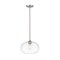 Z-Lite Harmony 1 Light Pendant, Brushed Nickel & Clear 486P14-BN - alternate 6